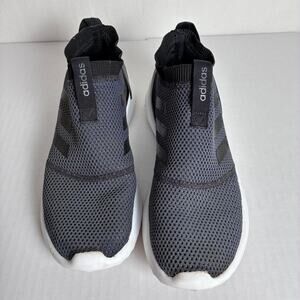 Adidas Cloudfoam Ultimate Slip On Running Shoes Womens 8 Charcoal Black F34606